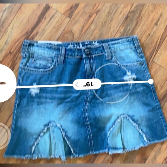 Industrial Cotton Blue Women’s Jean skirt sz9 - Picture 2 of 9